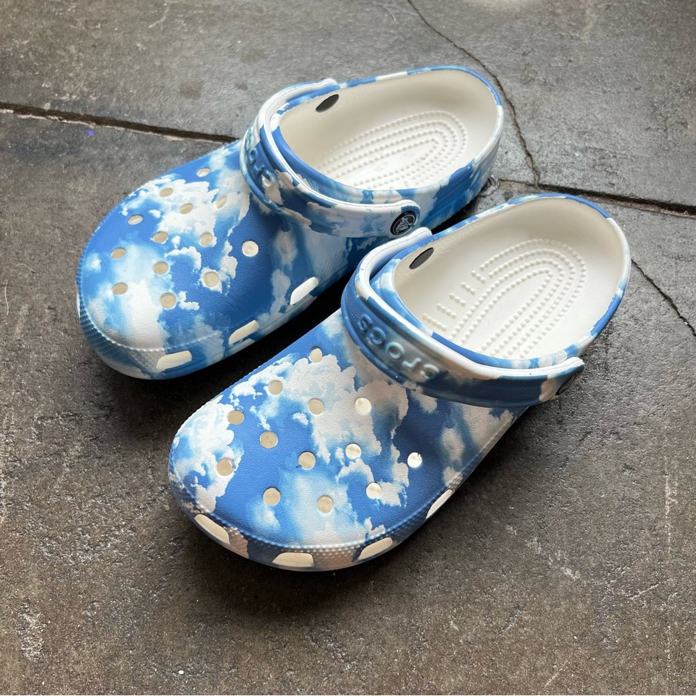 Cloud Print Classic Crocs Clog
